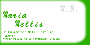 maria mellis business card